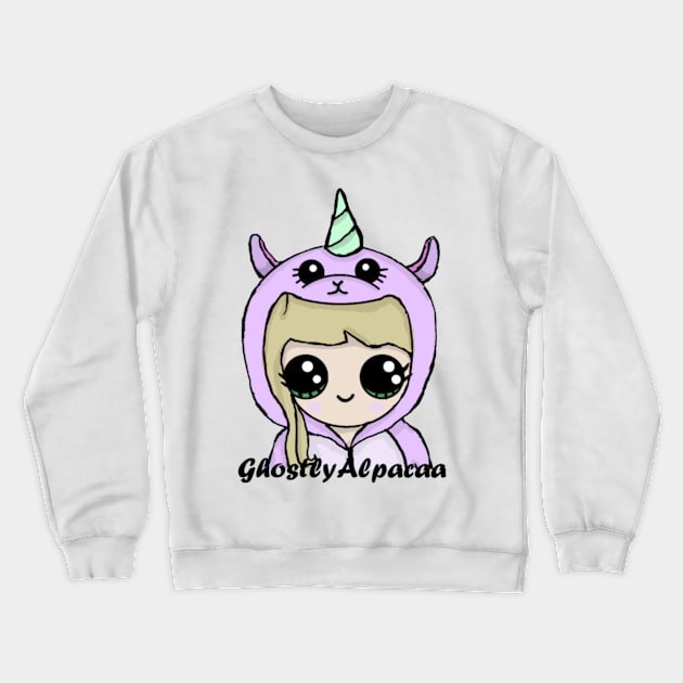 GhostlyAlpacaa My face! Crewneck Sweatshirt by Ghostly_Alpacaa